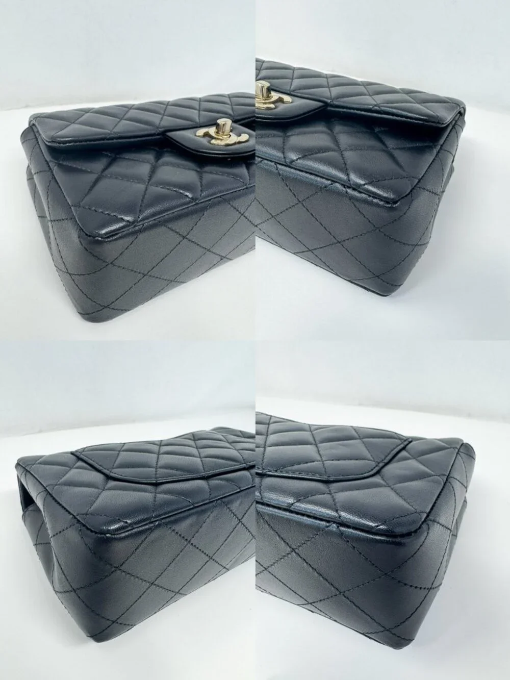 Chanel Lambskin Mini Rectangular Classic Flap Black